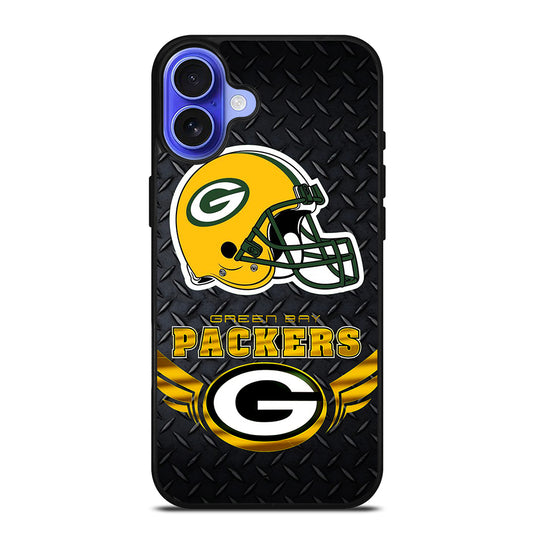 GREEN BAY PACKERS METAL LOGO iPhone 16 Case Cover