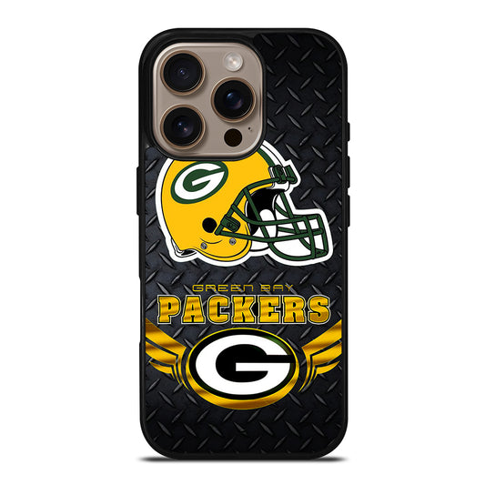 GREEN BAY PACKERS METAL LOGO iPhone 16 Pro Case Cover