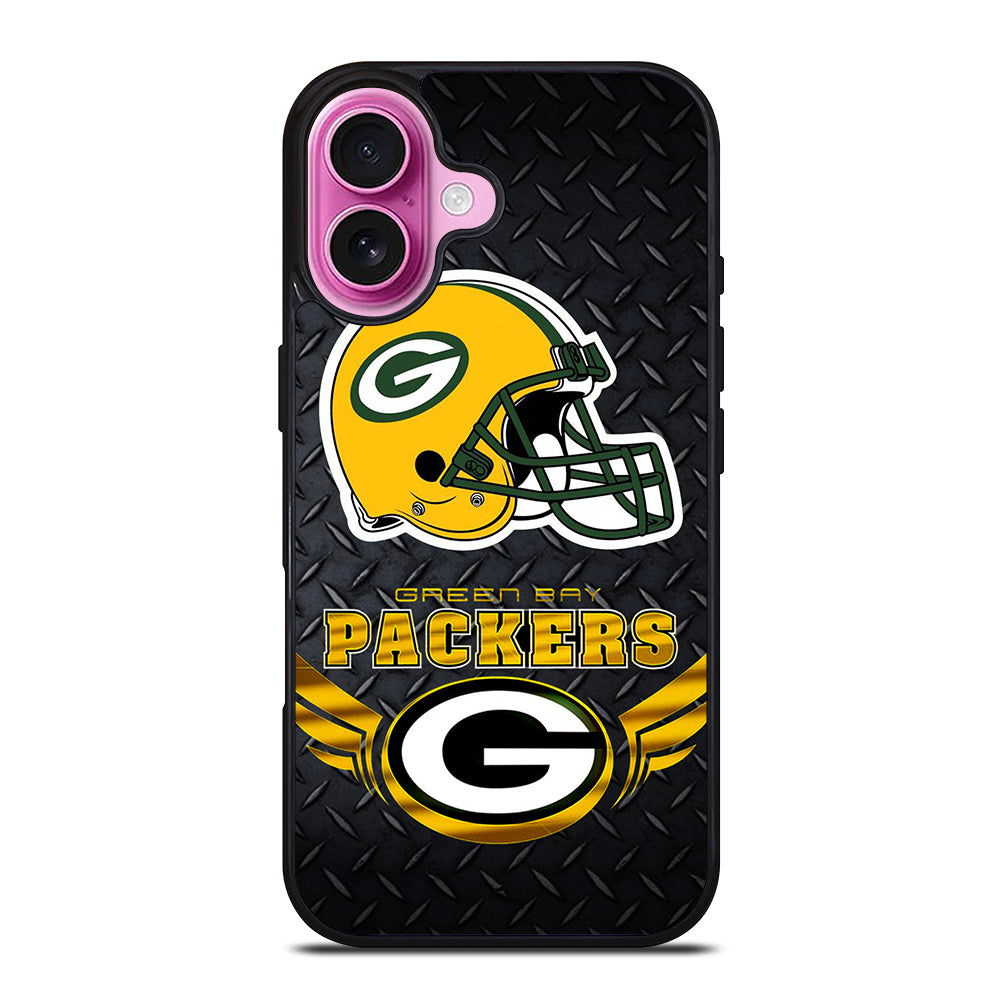 GREEN BAY PACKERS METAL LOGO iPhone 16 Plus Case Cover