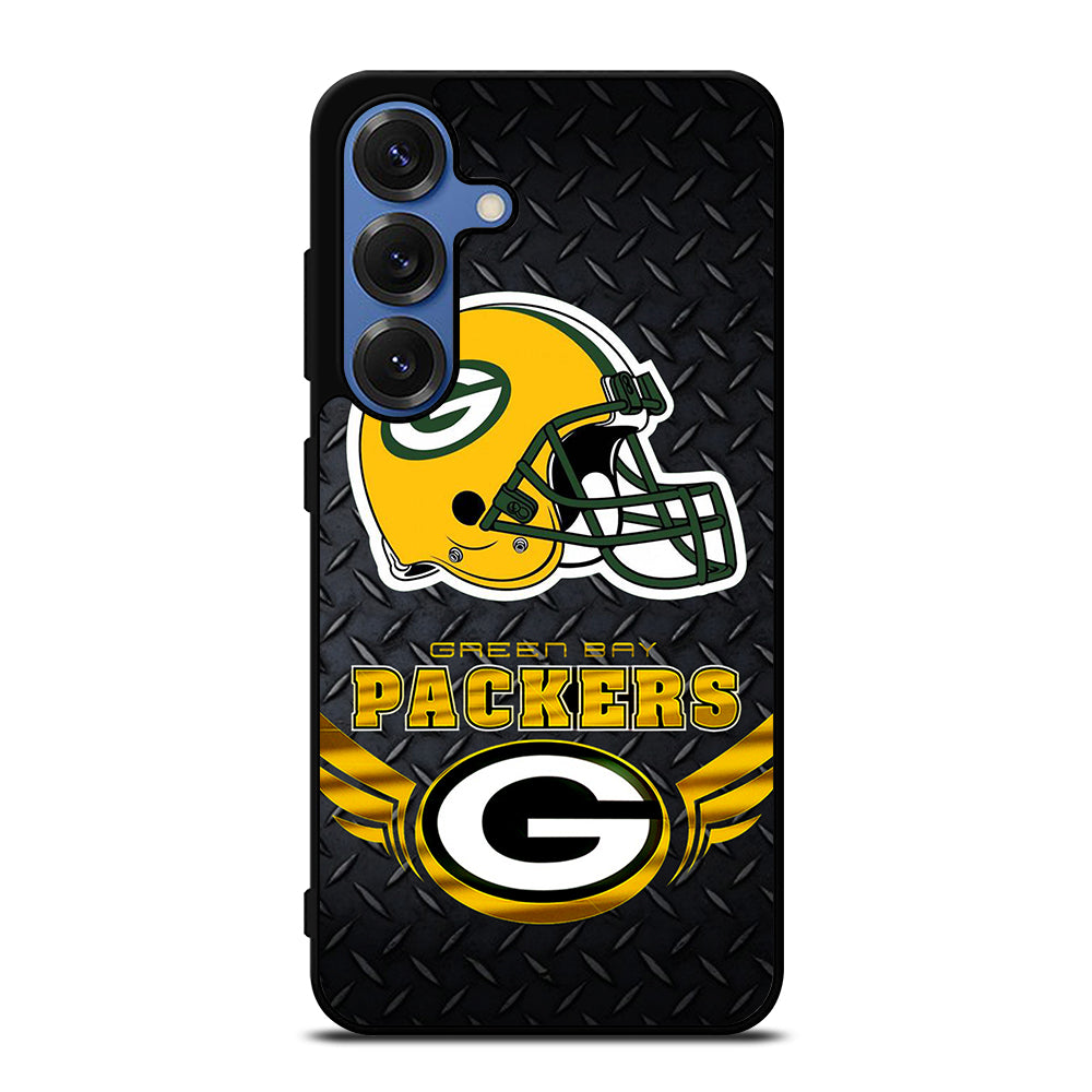 GREEN BAY PACKERS METAL LOGO Samsung Galaxy S25 Case Cover