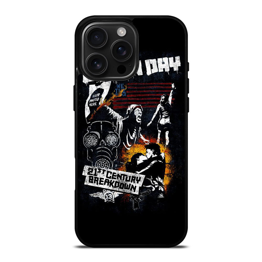 GREEN DAY BAND BREAKDOWN iPhone 16 Pro Max Case Cover