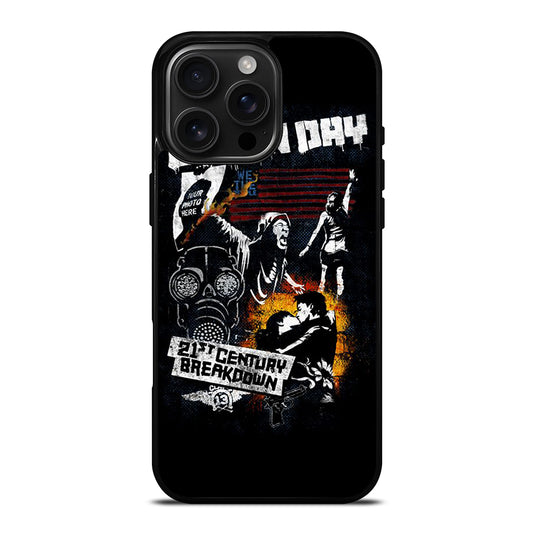 GREEN DAY BAND BREAKDOWN iPhone 16 Pro Max Case Cover