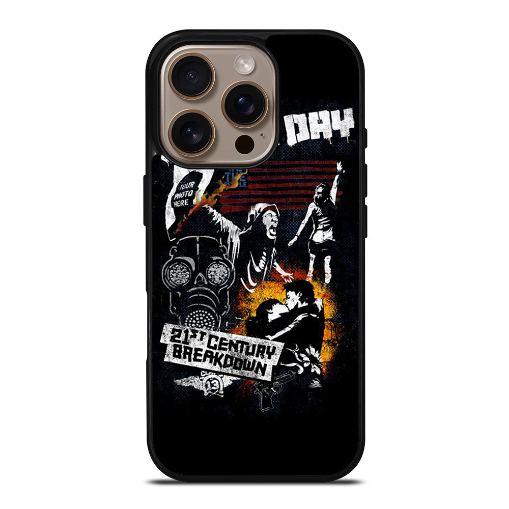 GREEN DAY BAND BREAKDOWN iPhone 16 Pro Case Cover