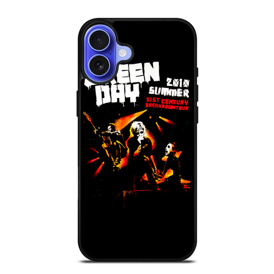 GREEN DAY BAND TOUR iPhone 16 Case Cover