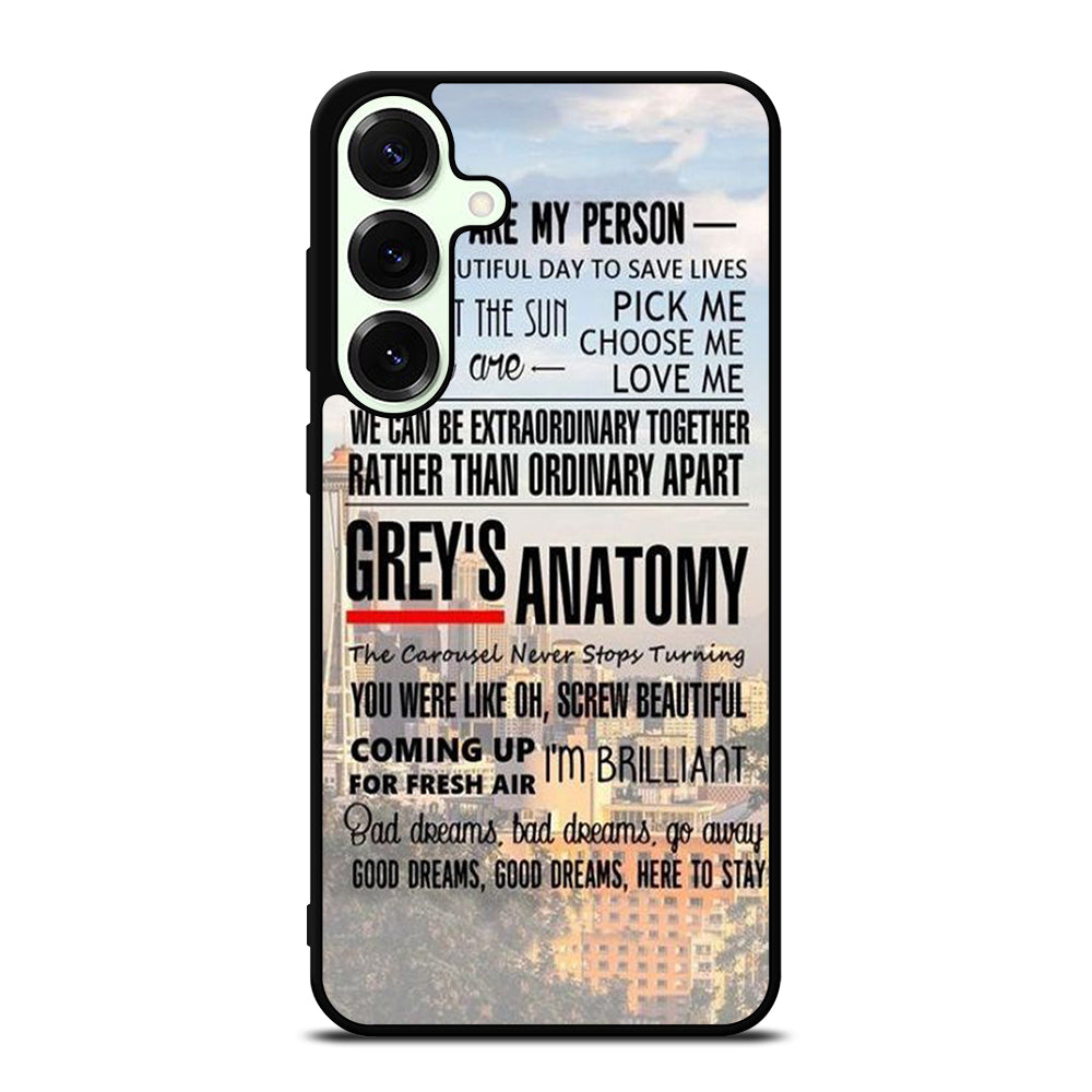 GREY'S ANATOMY QUOTE Samsung Galaxy S26 Plus Case Cover