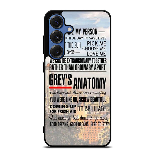 GREY'S ANATOMY QUOTE Samsung Galaxy S25 Case Cover