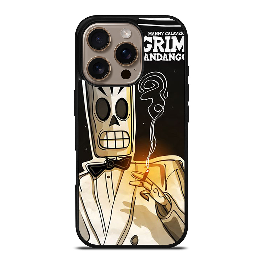 GRIM FANDANGO MANNY CALAVERA CARTOON iPhone 16 Pro Case Cover