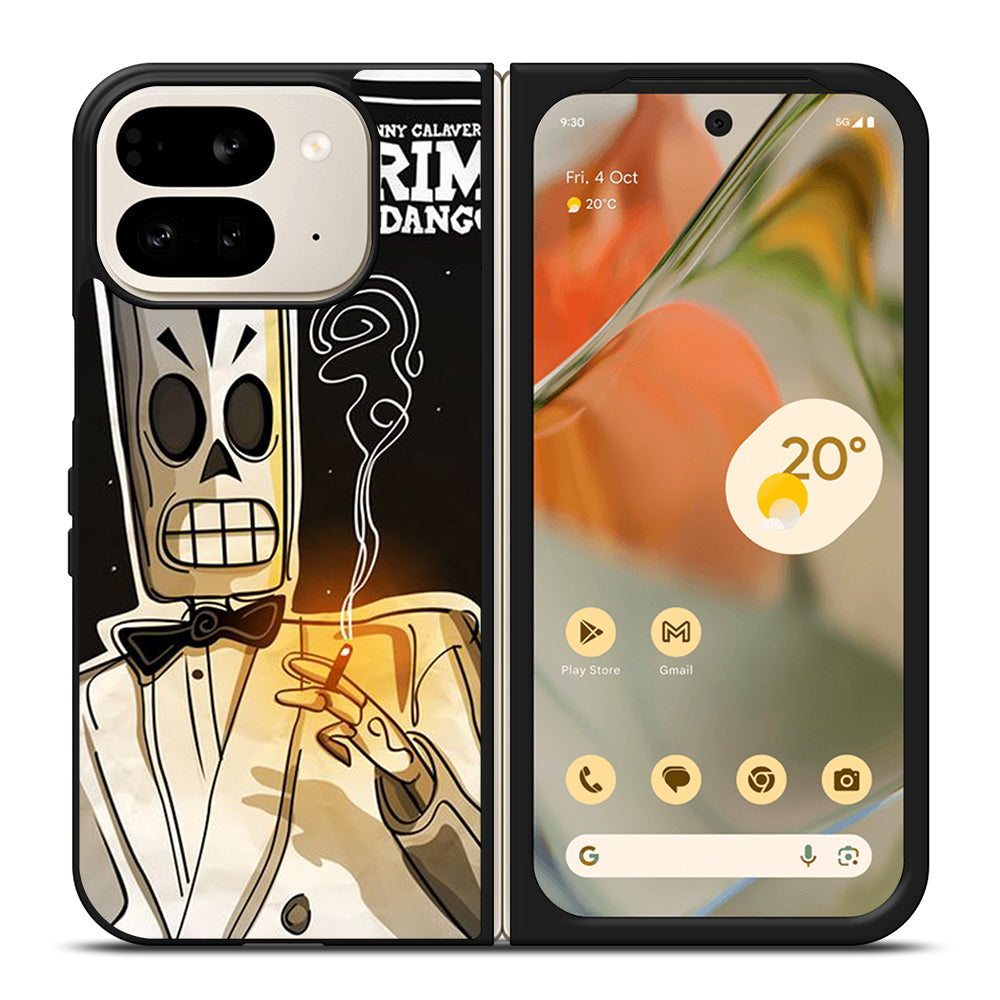 GRIM FANDANGO MANNY CALAVERA CARTOON Google Pixel 9 Pro Fold Case Cover