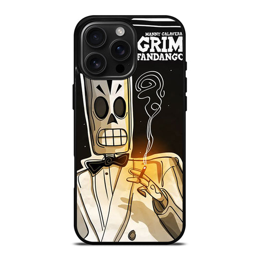 GRIM FANDANGO MANNY CALAVERA CARTOON iPhone 16 Pro Max Case Cover