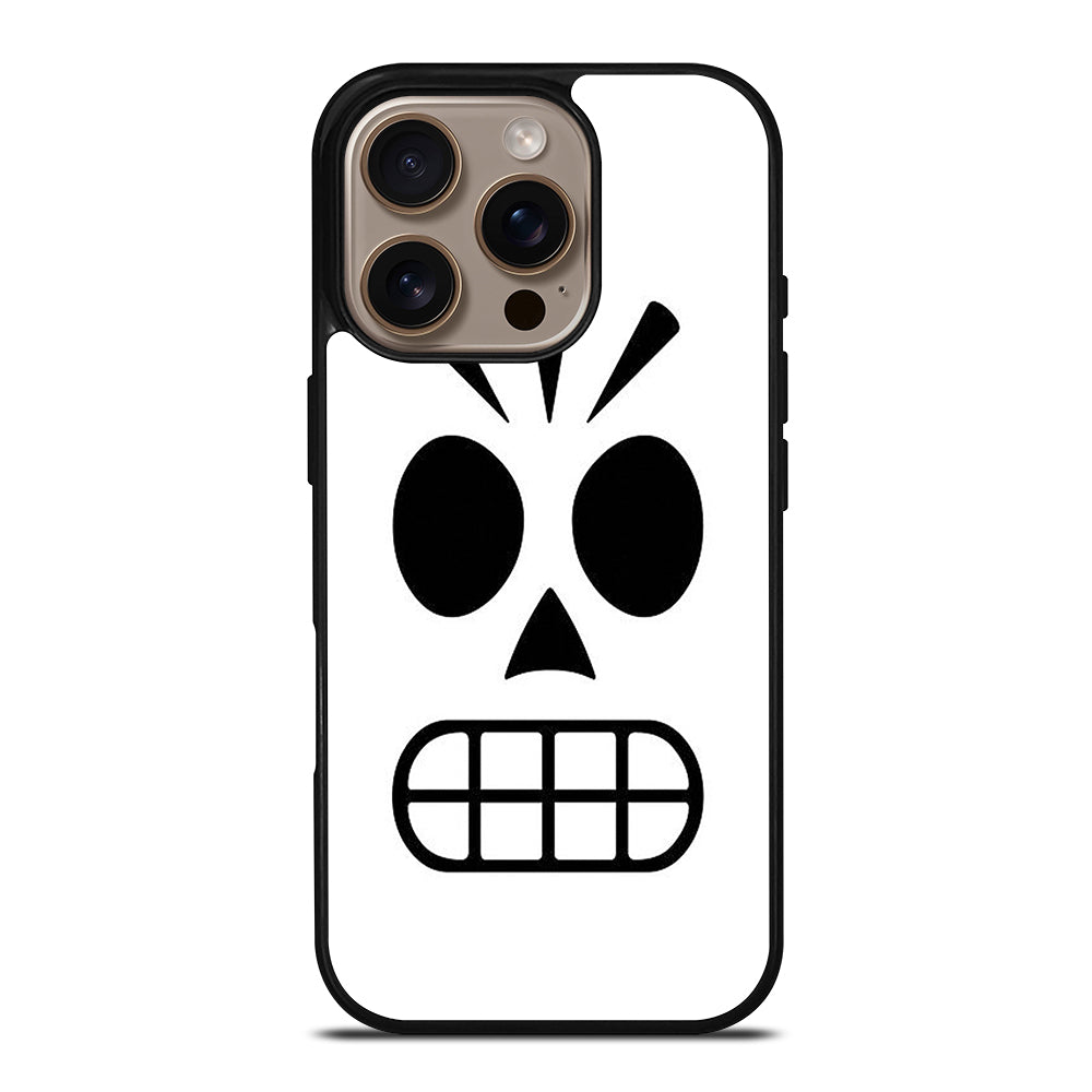 GRIM FANDANGO MANNY CALAVERA FACE iPhone 16 Pro Case Cover