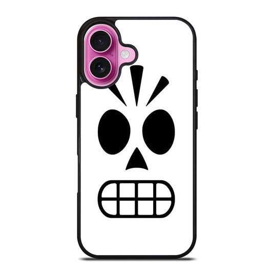 GRIM FANDANGO MANNY CALAVERA FACE iPhone 16 Plus Case Cover