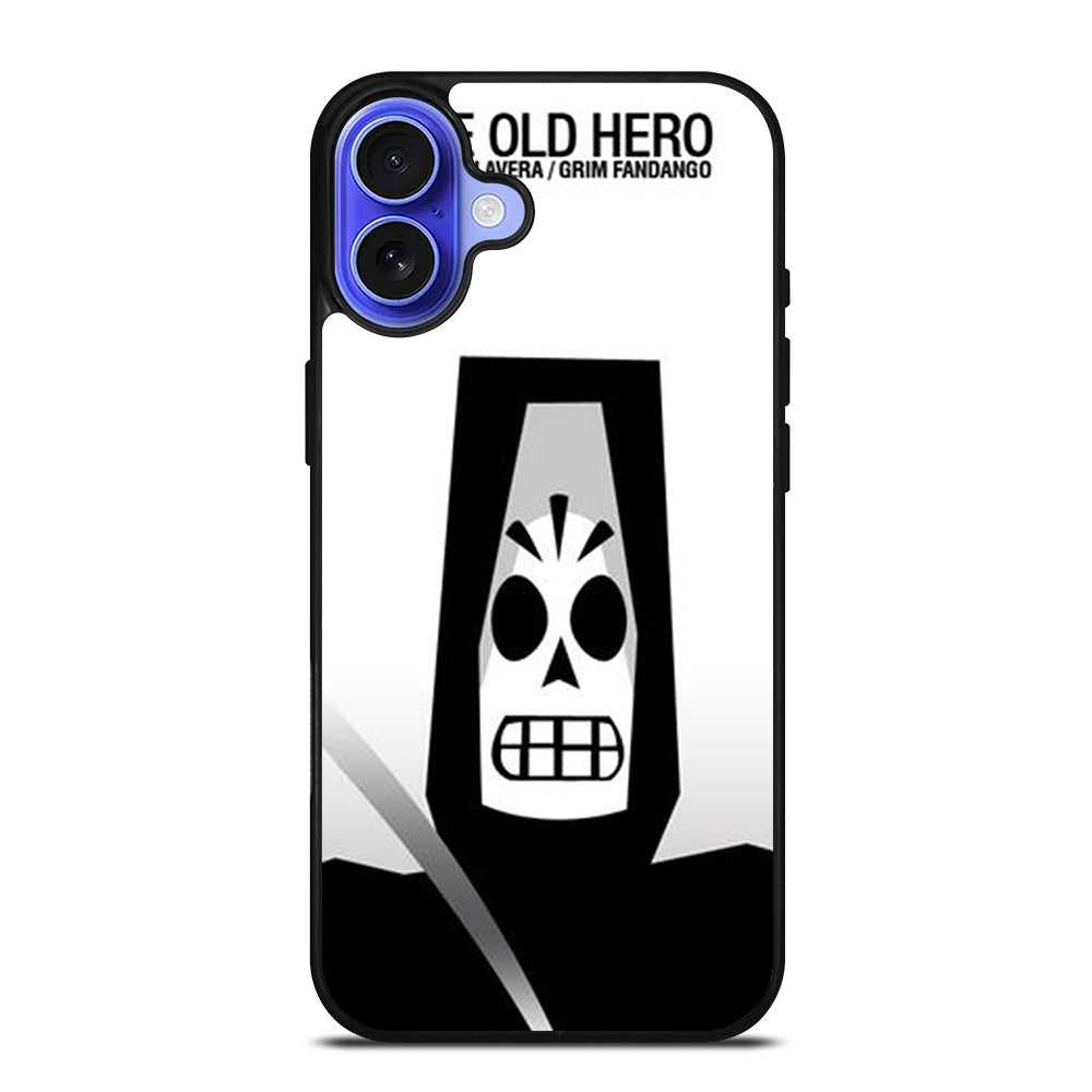 GRIM FANDANGO MANNY CALAVERA THE OLD HERO iPhone 16 Case Cover