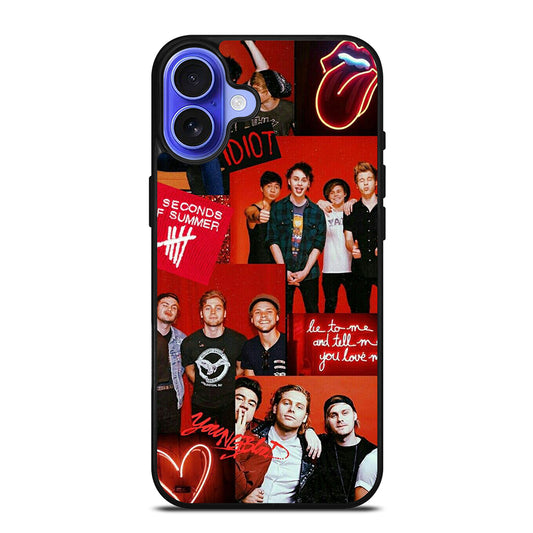 GROUP 5 SECONDS OF SUMMER COLLAGE iPhone 16 Case Cover