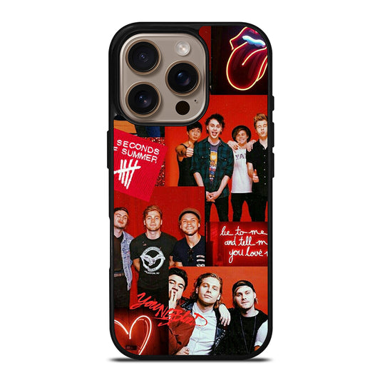 GROUP 5 SECONDS OF SUMMER COLLAGE iPhone 16 Pro Case Cover