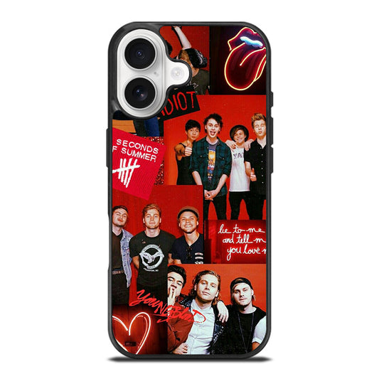 GROUP 5 SECONDS OF SUMMER COLLAGE iPhone 17 Case Cover