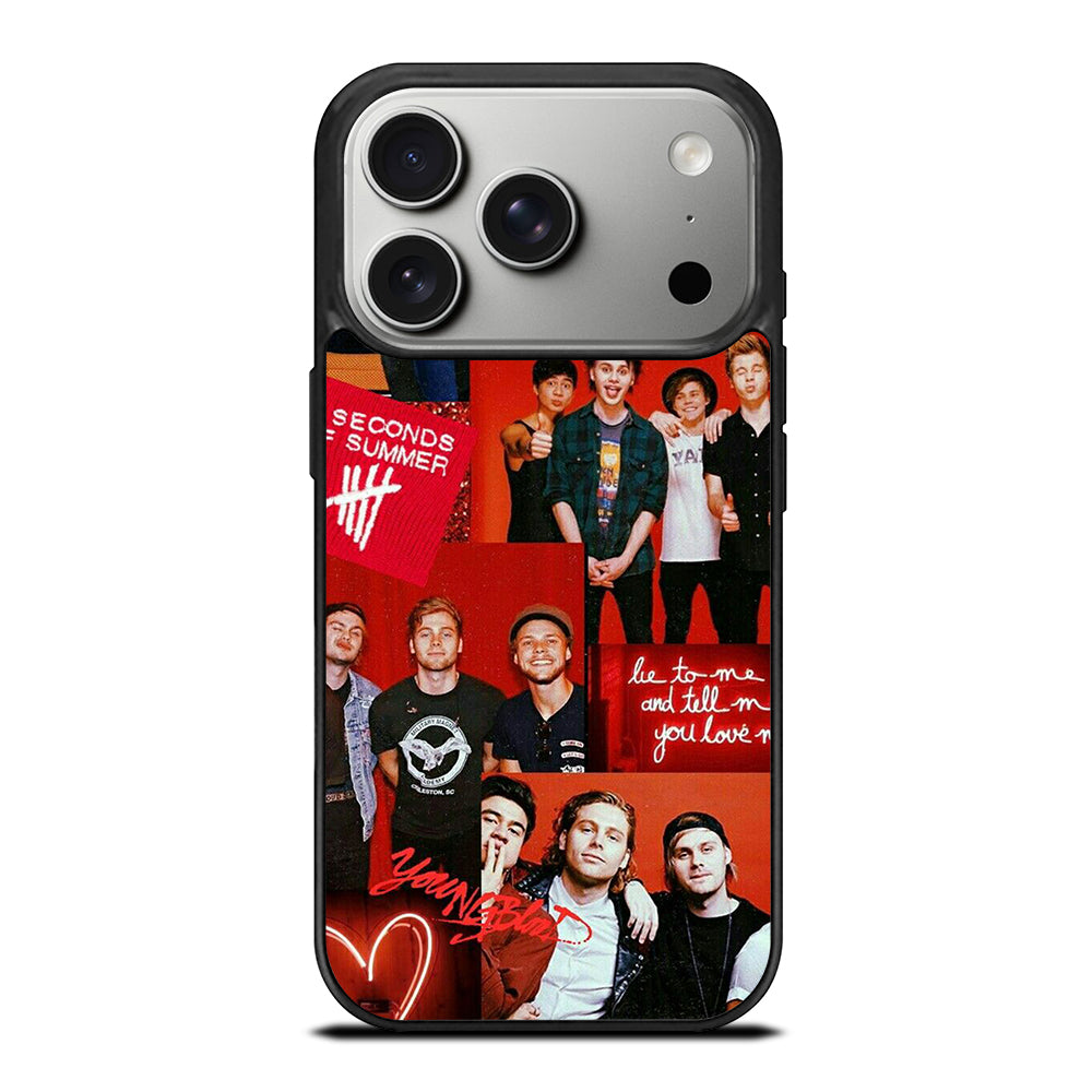 GROUP 5 SECONDS OF SUMMER COLLAGE iPhone 17 Pro Case Cover