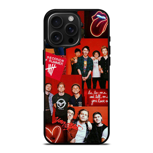 GROUP 5 SECONDS OF SUMMER COLLAGE iPhone 16 Pro Max Case Cover