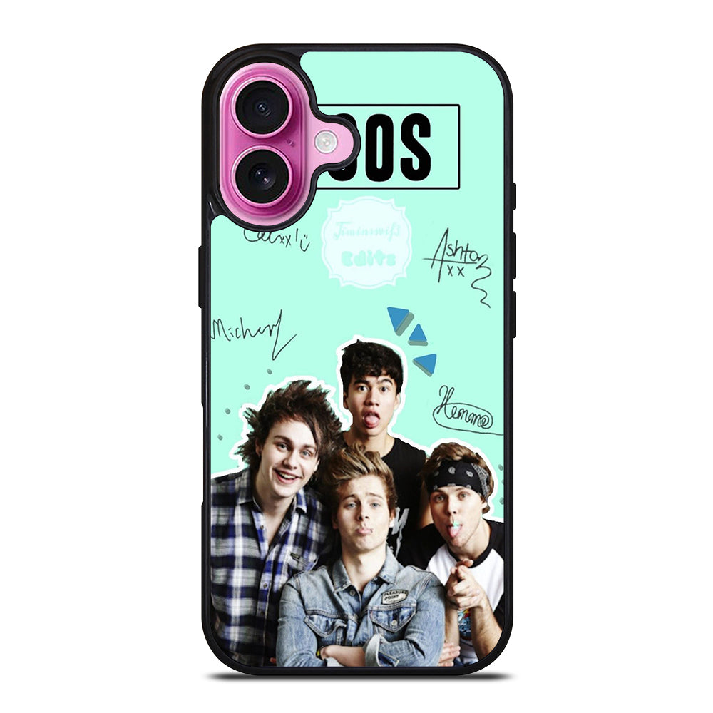 GROUP 5 SECONDS OF SUMMER SIGNATURE iPhone 16 Plus Case Cover