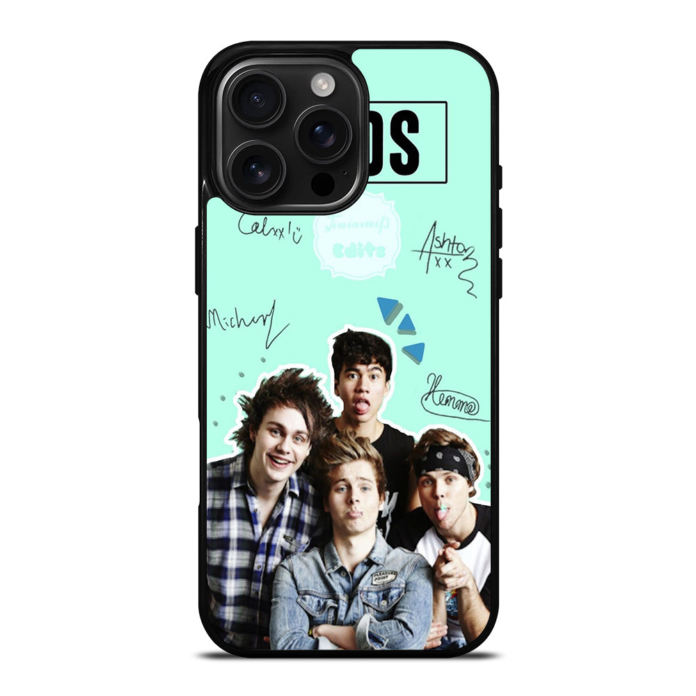 GROUP 5 SECONDS OF SUMMER SIGNATURE iPhone 16 Pro Max Case Cover