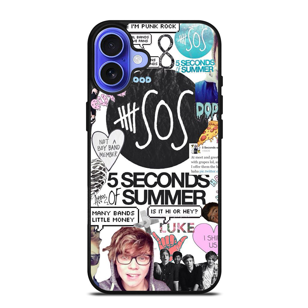 GROUP 5 SECONDS OF SUMMER SOS iPhone 16 Case Cover