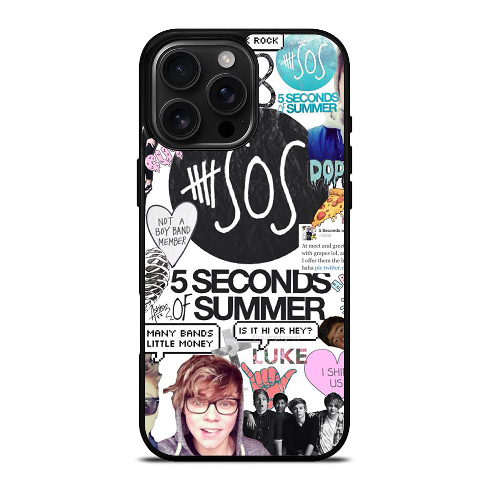 GROUP 5 SECONDS OF SUMMER SOS iPhone 16 Pro Max Case Cover