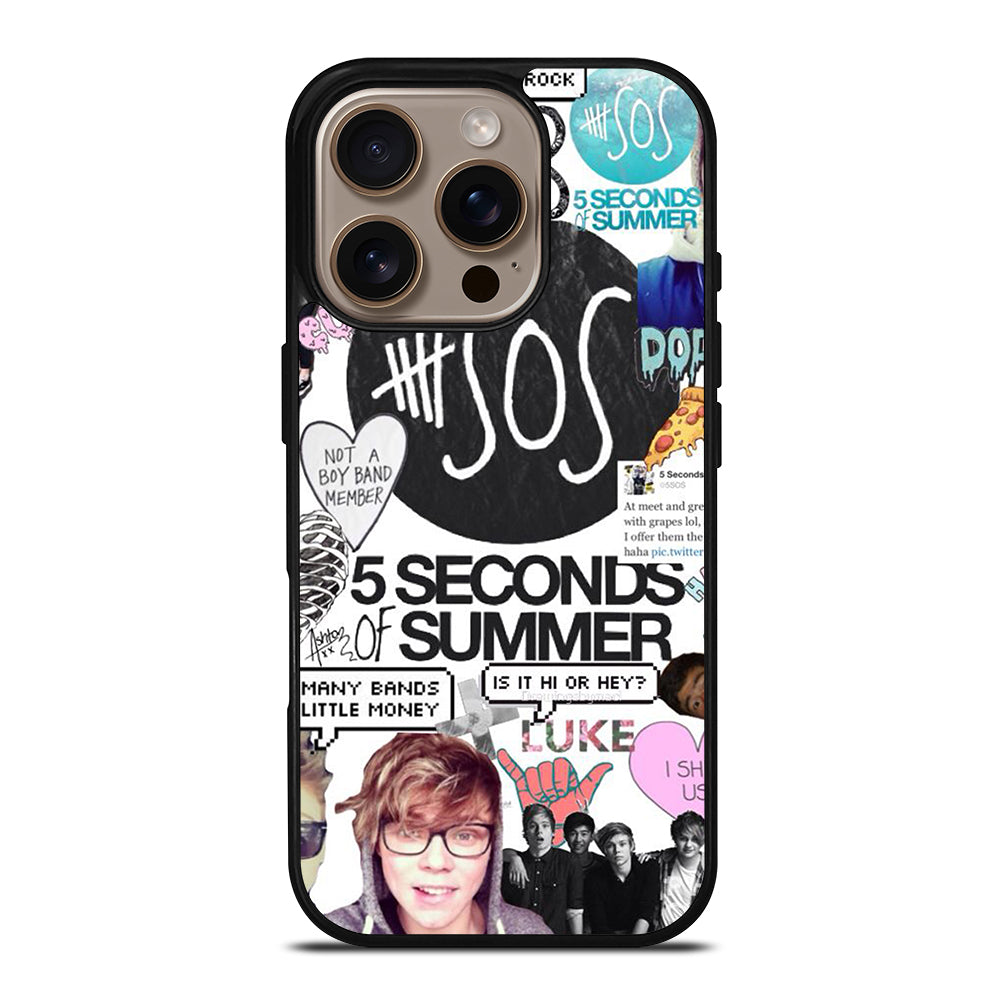 GROUP 5 SECONDS OF SUMMER SOS iPhone 16 Pro Case Cover