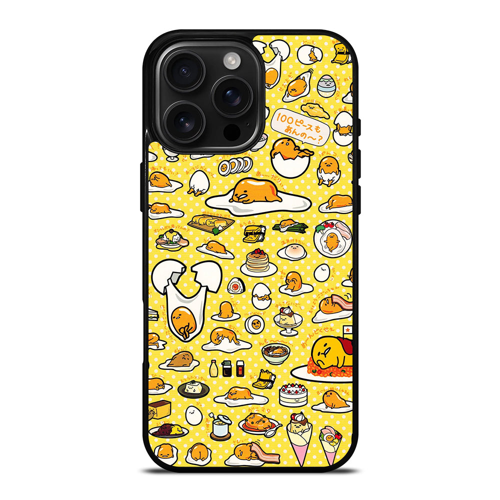 GUDETAMA LAZY EGG COLLAGE ART iPhone 16 Pro Max Case Cover