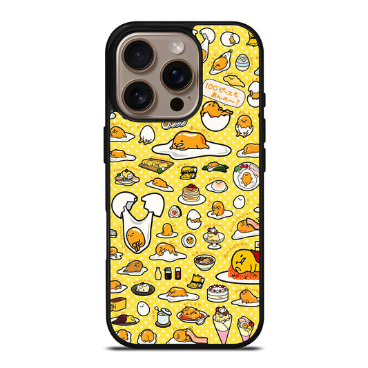 GUDETAMA LAZY EGG COLLAGE ART iPhone 16 Pro Case Cover