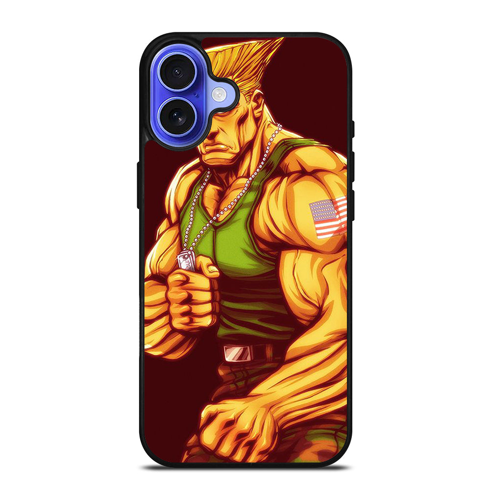 GUILE STREET FIGHTER CARTOON iPhone 16 Case Cover