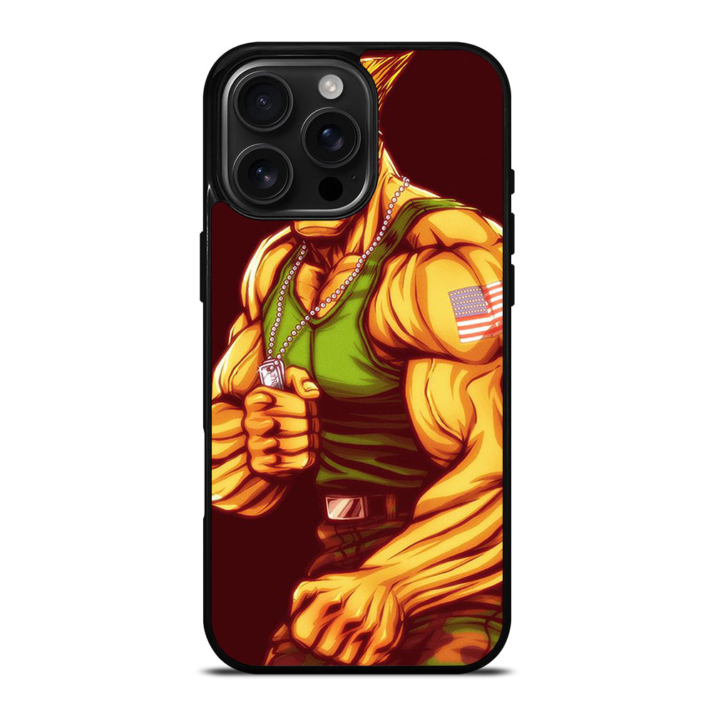 GUILE STREET FIGHTER CARTOON iPhone 16 Pro Max Case Cover