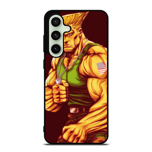 GUILE STREET FIGHTER CARTOON Samsung Galaxy S24 FE Case Cover