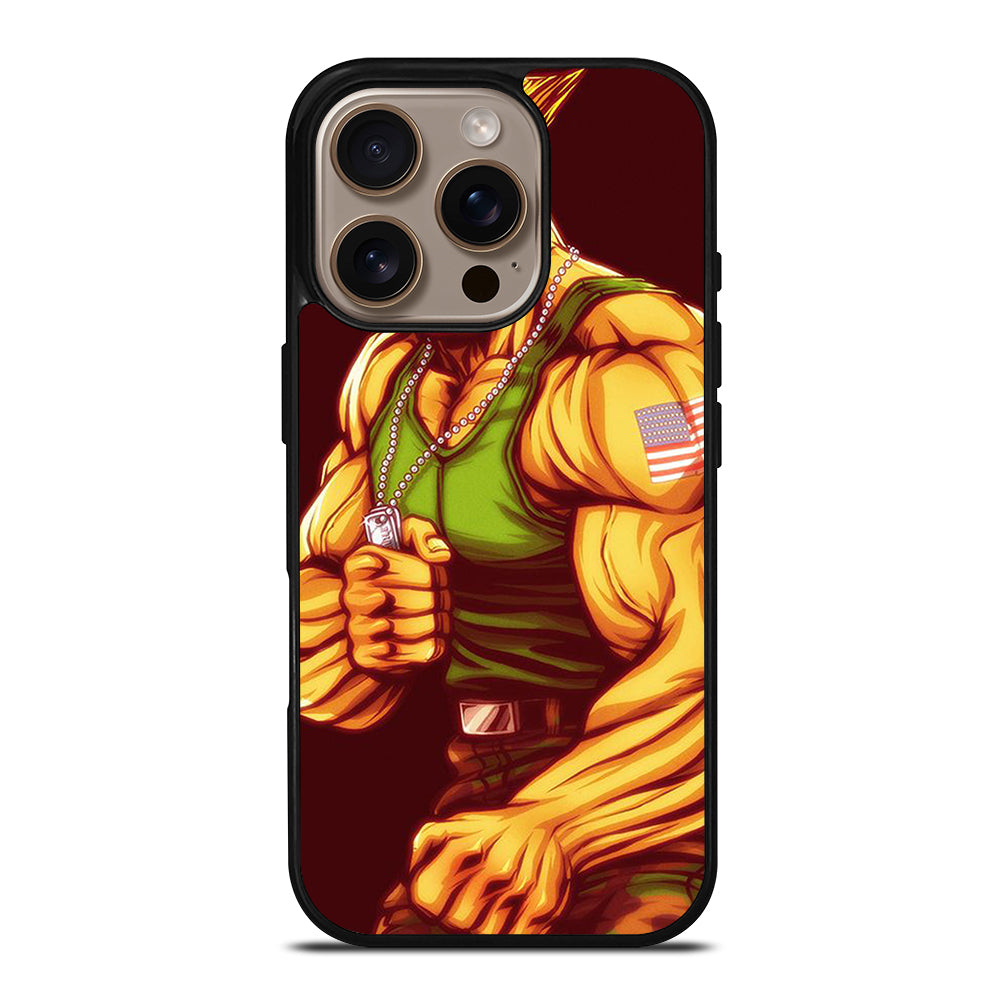 GUILE STREET FIGHTER CARTOON iPhone 16 Pro Case Cover