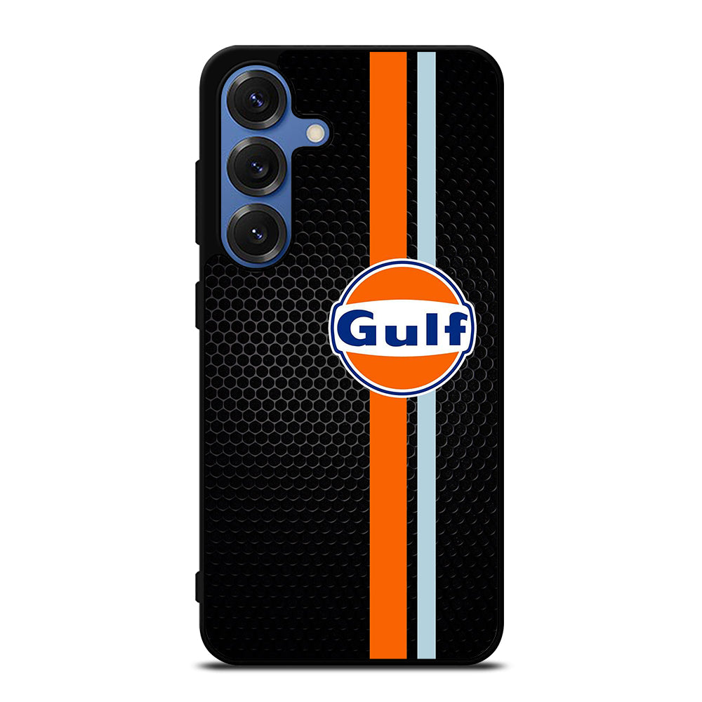 GULF OIL STRIPE METAL LOGO Samsung Galaxy S25 Case Cover