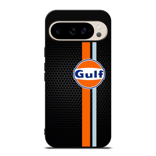 GULF OIL STRIPE METAL LOGO Google Pixel 9 Pro Case Cover