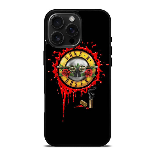 GUNS N ROSES BLACK LOGO iPhone 16 Pro Max Case Cover