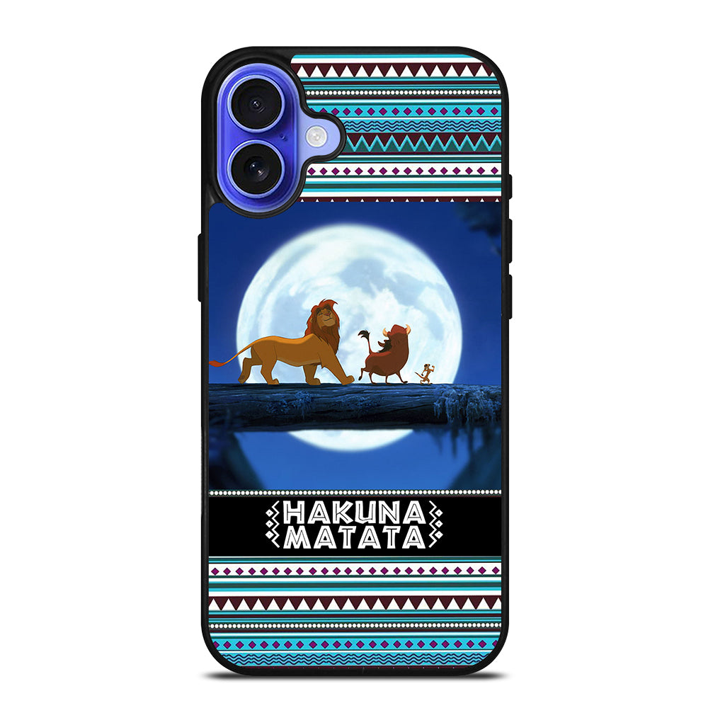 HAKUNA MATATA LION KING AZTEC PATTERN iPhone 16 Case Cover