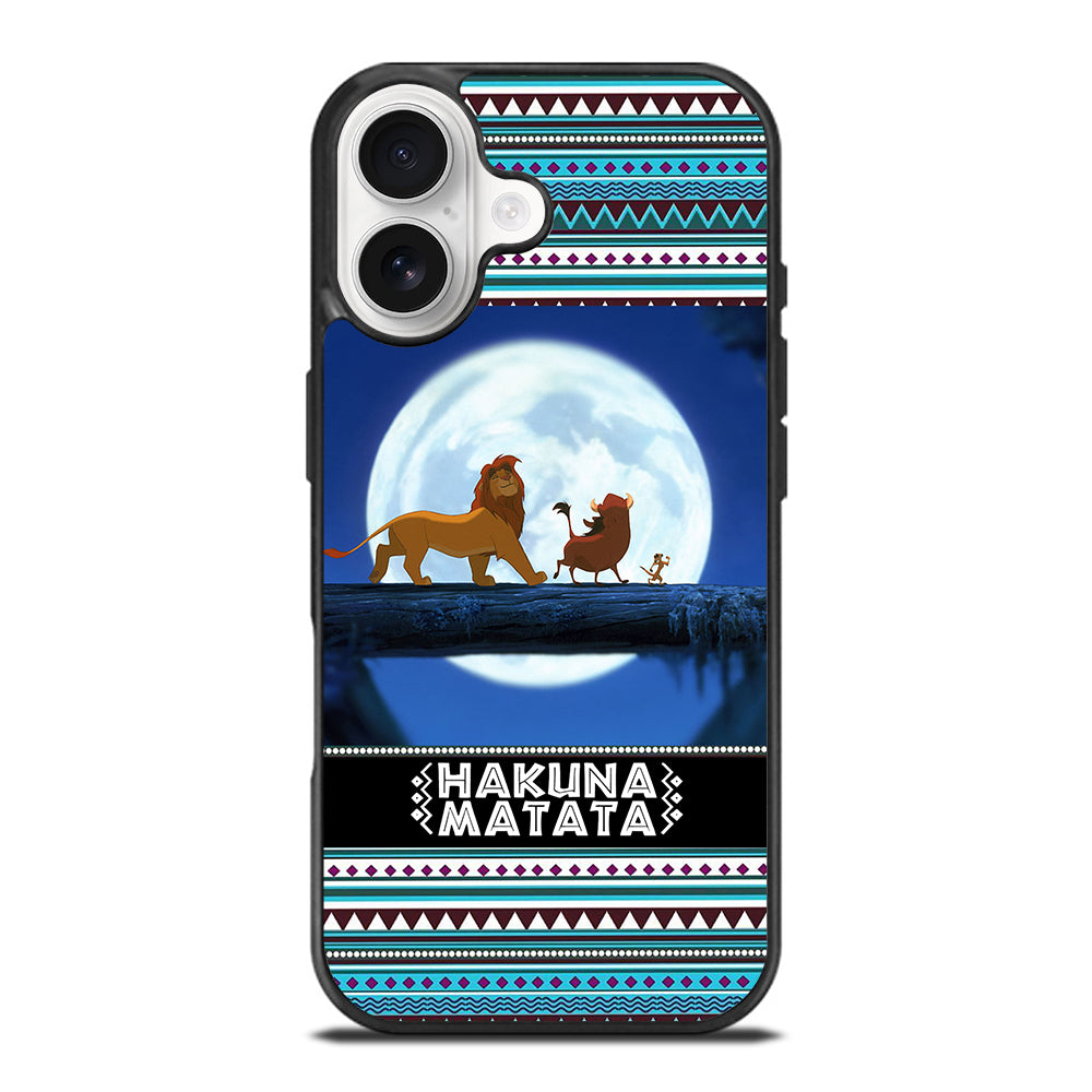 HAKUNA MATATA LION KING AZTEC PATTERN iPhone 17 Case Cover