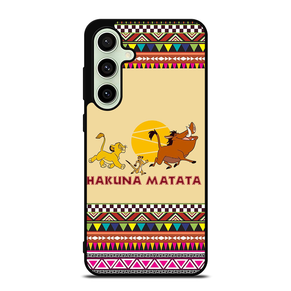 HAKUNA MATATA LION KING AZTEC PATTERN 2 Samsung Galaxy S24 FE Case Cover