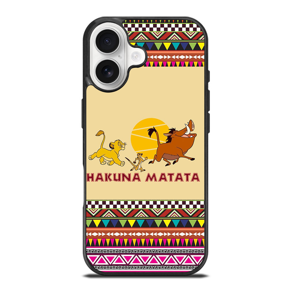 HAKUNA MATATA LION KING AZTEC PATTERN 2 iPhone 17 Case Cover