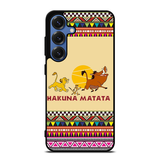 HAKUNA MATATA LION KING AZTEC PATTERN 2 Samsung Galaxy S25 Case Cover