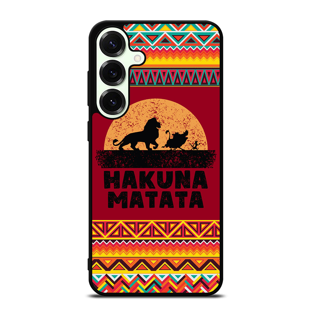 HAKUNA MATATA LION KING AZTEC PATTERN 3 Samsung Galaxy S26 Plus Case Cover