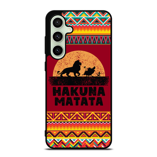 HAKUNA MATATA LION KING AZTEC PATTERN 3 Samsung Galaxy S24 FE Case Cover