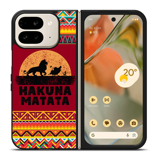 HAKUNA MATATA LION KING AZTEC PATTERN 3 Google Pixel 9 Pro Fold Case Cover