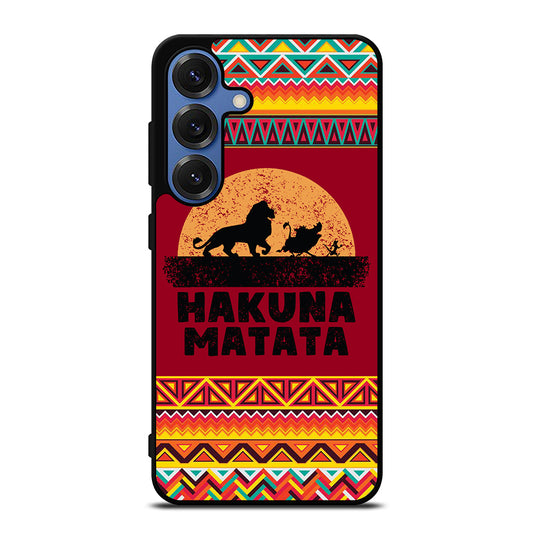 HAKUNA MATATA LION KING AZTEC PATTERN 3 Samsung Galaxy S25 Case Cover