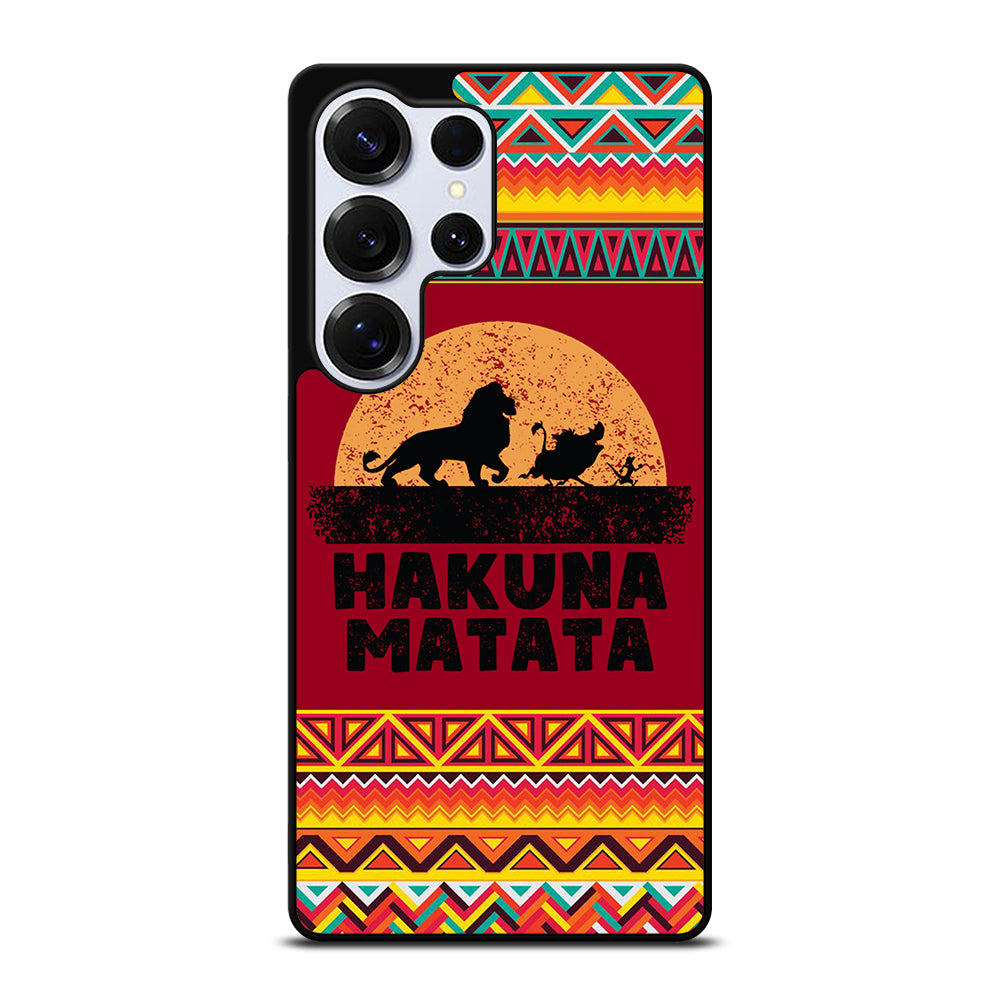 HAKUNA MATATA LION KING AZTEC PATTERN 3 Samsung Galaxy S25 Ultra Case Cover