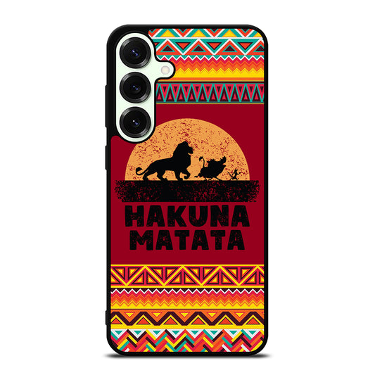 HAKUNA MATATA LION KING AZTEC PATTERN 3 Samsung Galaxy S25 Plus Case Cover