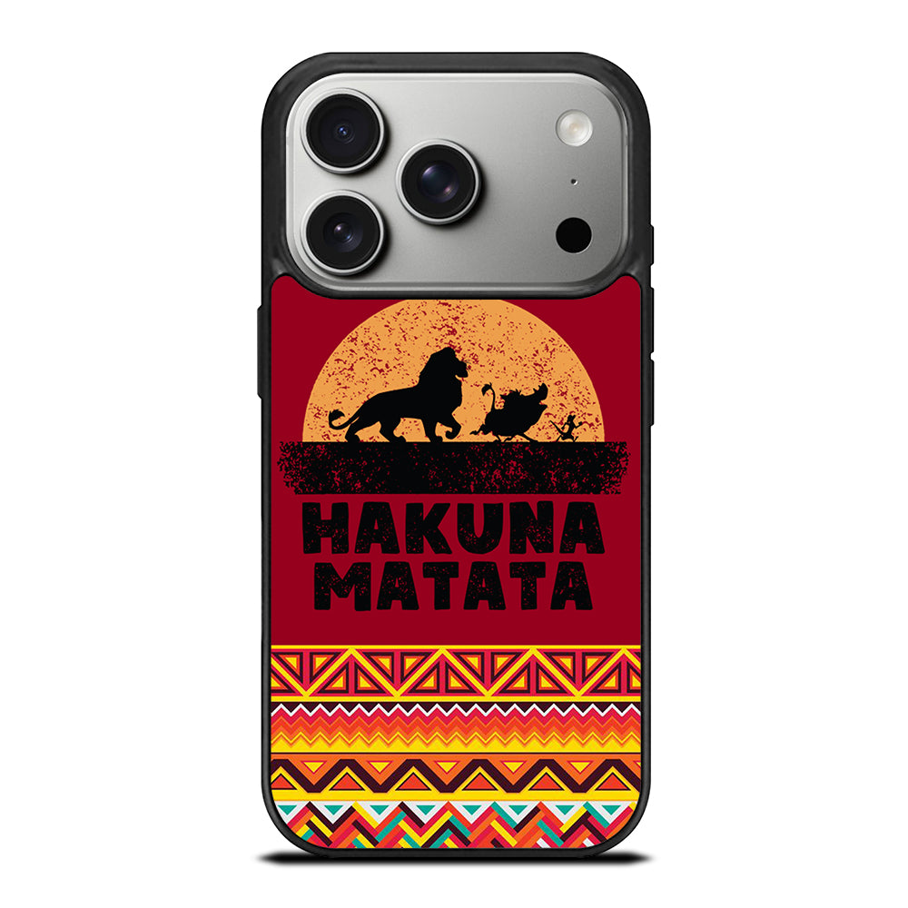 HAKUNA MATATA LION KING AZTEC PATTERN 3 iPhone 17 Pro Case Cover