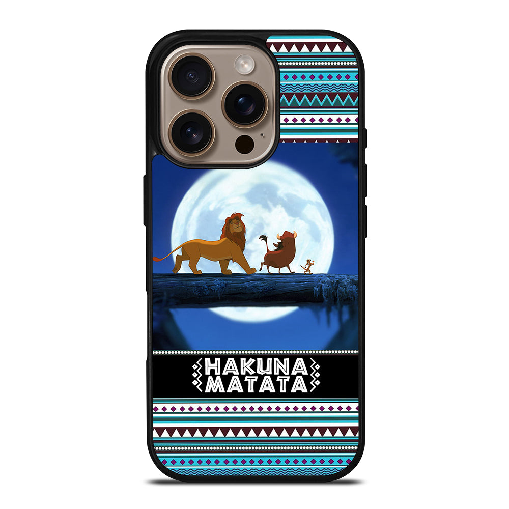 HAKUNA MATATA LION KING AZTEC PATTERN iPhone 16 Pro Case Cover