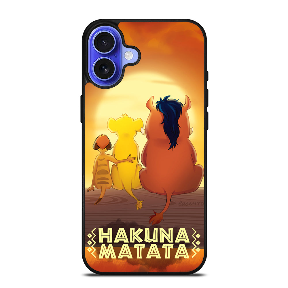 HAKUNA MATATA LION KING CARTOON iPhone 16 Case Cover