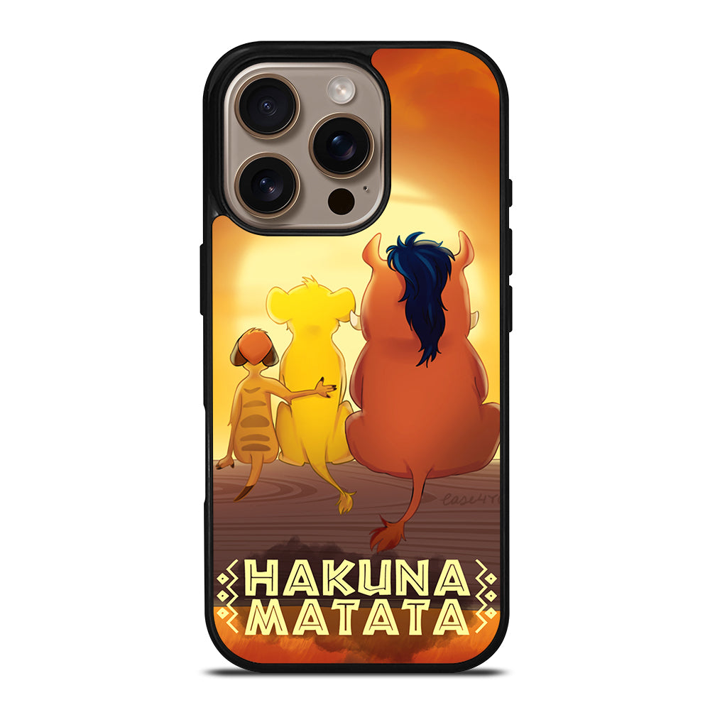 HAKUNA MATATA LION KING CARTOON iPhone 16 Pro Case Cover